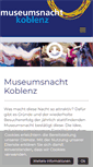 Mobile Screenshot of museumsnacht-koblenz.de